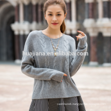 woman's cashmere cable knitting sweater